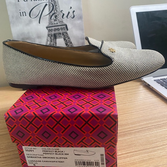 TORY BURCH Samantha Smoking Slipper - Picture 10 of 12